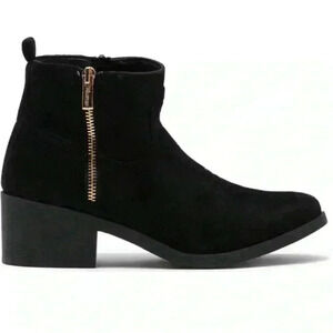 Wanted Footwear Faux Suede Western Bootie in Black Size 10 NWT